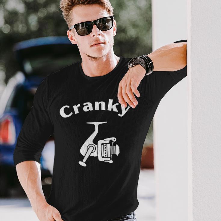 Crankbait Fishing Lures Cranky Terrible Cycling Long Sleeve T-Shirt Gifts for Him