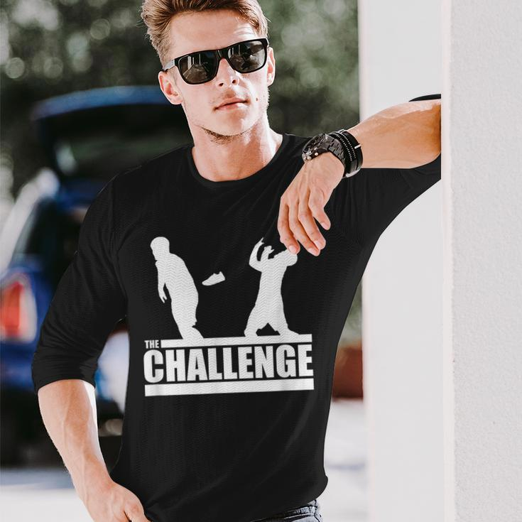 The Ct Wes Challenge Who Throws A Shoe Long Sleeve T-Shirt Gifts for Him