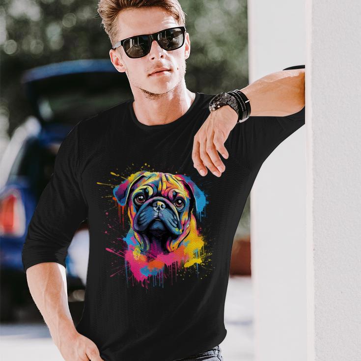 Cute Pug Langarmshirts Geschenke für Ihn