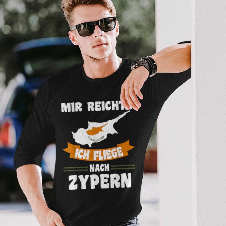 With Cyprus Flag Mir Reichts Ich Fliege Nach Zyprrus Motif Langarmshirts Geschenke für Ihn