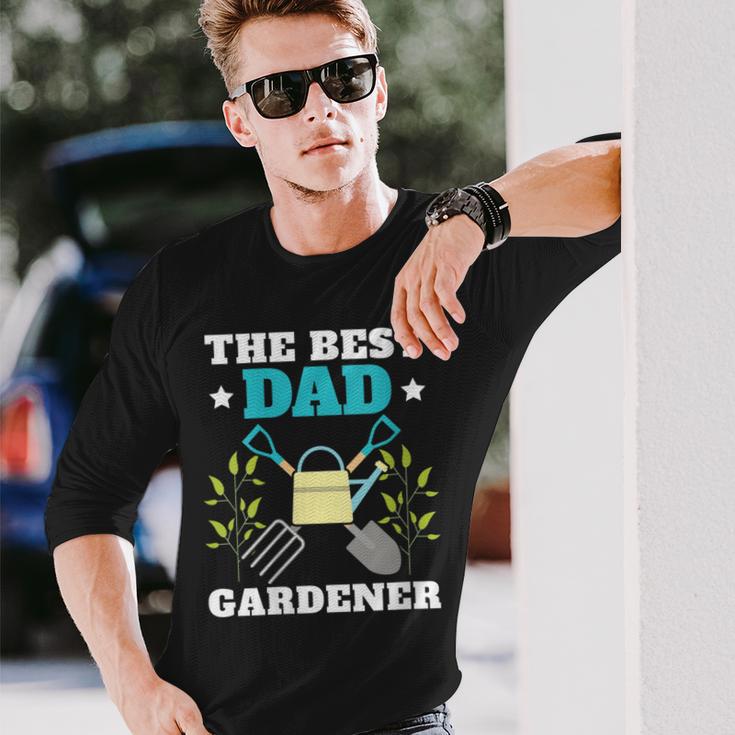 Damen Gärtner Papa Besterater Im Garten Mit-Ausschnitt Langarmshirts Geschenke für Ihn