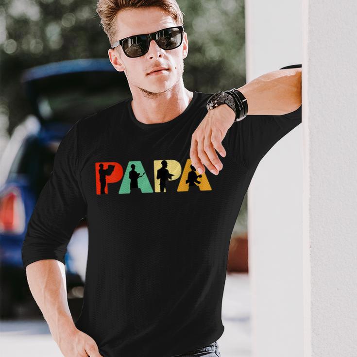 Damen Lustigesatertagsgeschenk Lustiger Architektenvater Papa Architekt Mit-Ausschnitt Langarmshirts Geschenke für Ihn