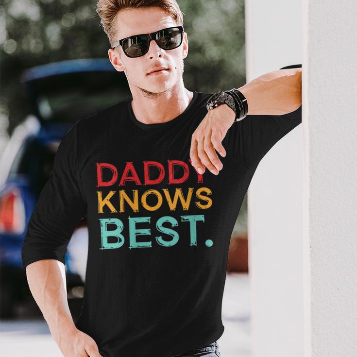 Damen Papa Weiß Es Am Besten Papa Papa Poppaater Stiefvater Ehemann Mit-Ausschnitt Langarmshirts Geschenke für Ihn