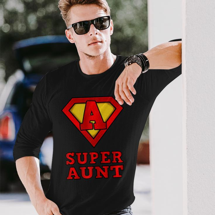Damen Superhelden-Super-Tante- – Tolles Geschenk Langarmshirts Geschenke für Ihn