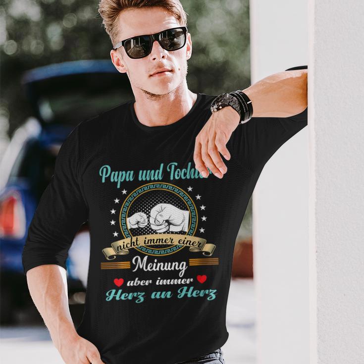 Damenatertag Papa Und Tochter Partnerlook Besterater Mit-Ausschnitt Langarmshirts Geschenke für Ihn