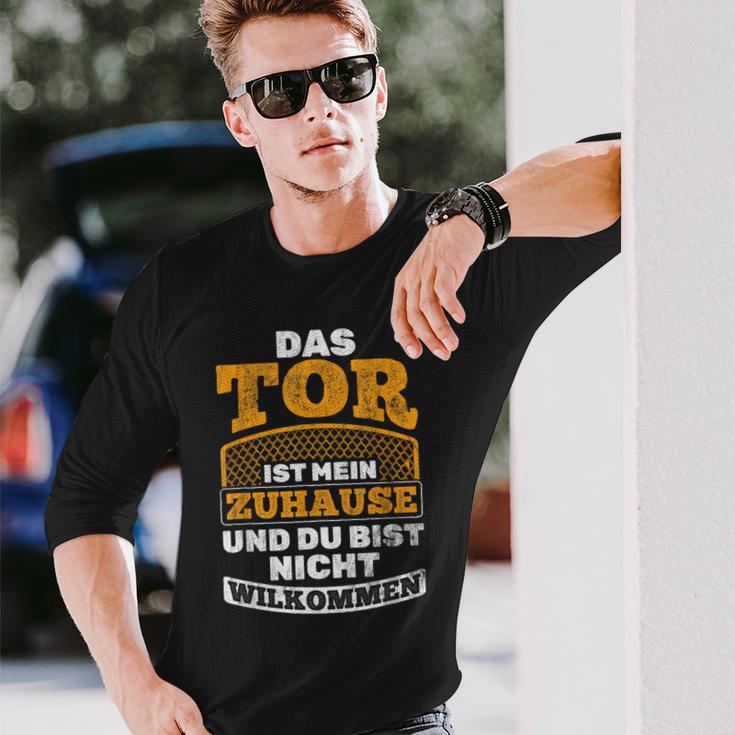 Das Tor Ist Mein Zuhause Football Goalkeeper Langarmshirts Geschenke für Ihn