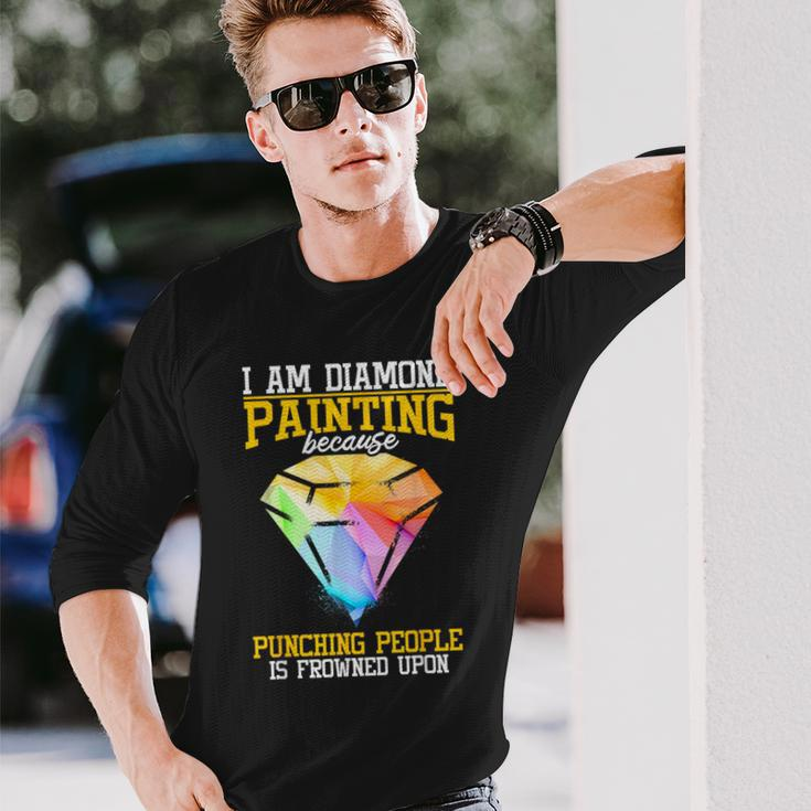 Diamond Painting Lover Tools Pen Diamond Artist Painter Long Sleeve T-Shirt Gifts for Him