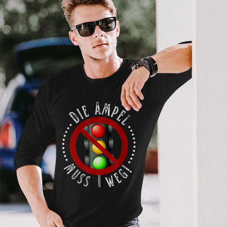 Die Ampel Muss Weg Anti Ampel Politics And Party Sayings Langarmshirts Geschenke für Ihn