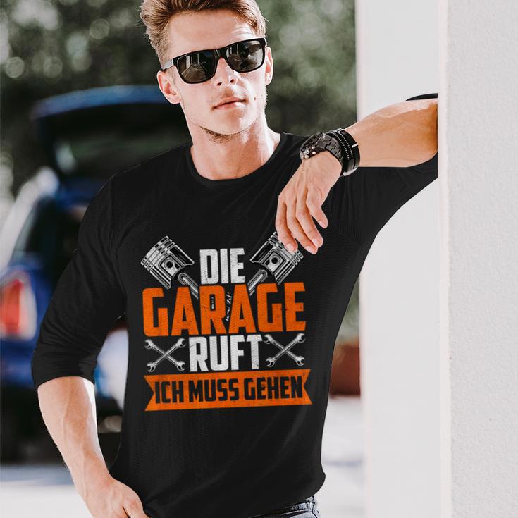 Die Garage Rufts The Garage Calls Langarmshirts Geschenke für Ihn