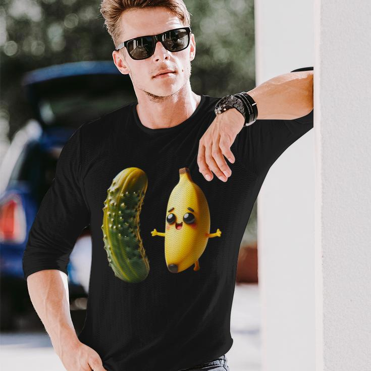 Dill Pickle Dilly Pickle Kosher Dill Lover Baby Banana Boy Long Sleeve T-Shirt Gifts for Him