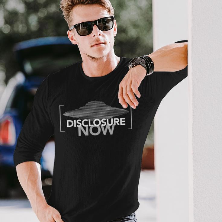Disclosure Now Ufo Alien Galactic Federation Long Sleeve T-Shirt Gifts for Him