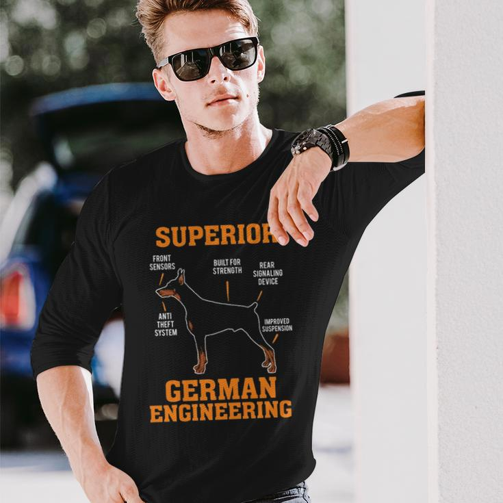 Dobermans Superior German Engineering Long Sleeve T-Shirt Gifts for Him