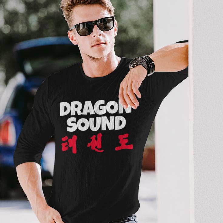 Dragon Sound Chinese Japanese Mythical Creatures Long Sleeve T-Shirt Gifts for Him