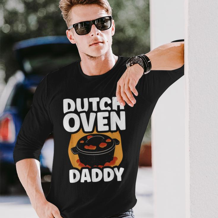 Dutch Oven Daddy Metal Iron Bbq Lover Dutch Oven Dad Father Long Sleeve T-Shirt Gifts for Him