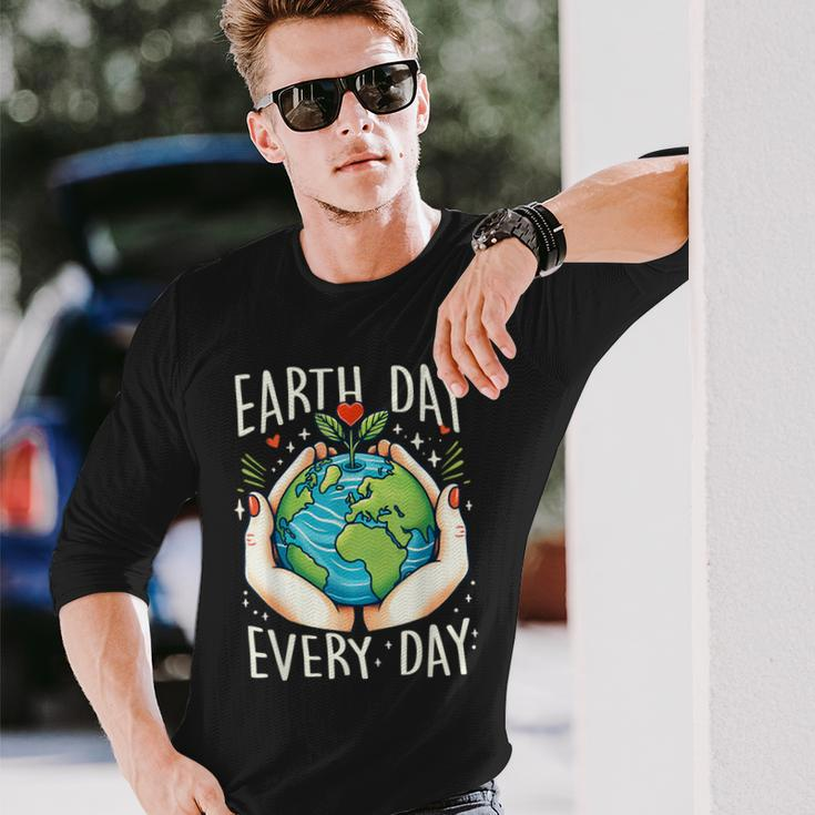Earth Day Everyday Planet Anniversary Long Sleeve T-Shirt Gifts for Him