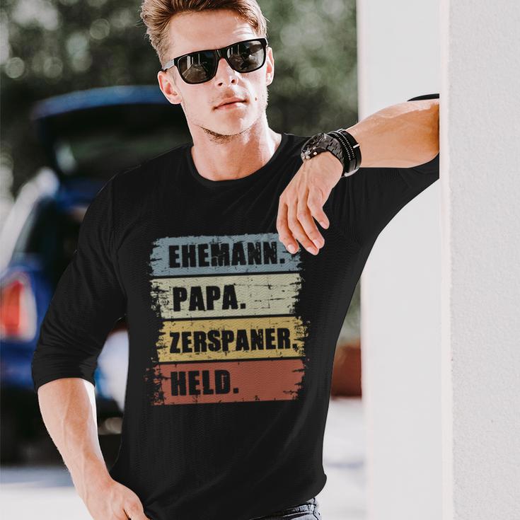 Ehemann Papa Zerspaner Held Zerspanungsmechanikeratertag Langarmshirts Geschenke für Ihn