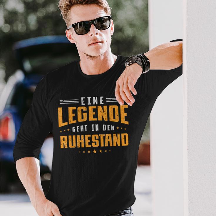 Eine Legende Geht In Den Retirement Pensioner Langarmshirts Geschenke für Ihn