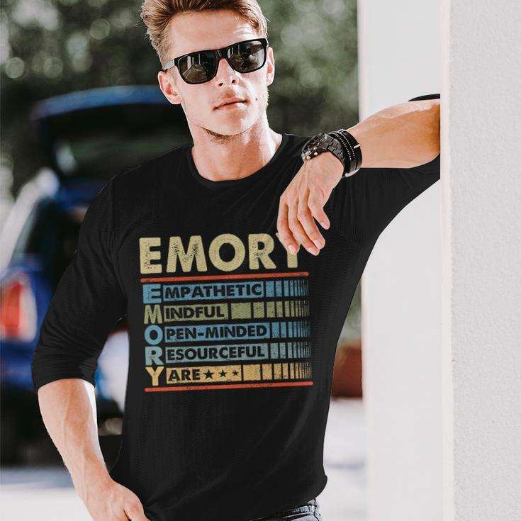 Emory Family Name Emory Last Name Team Long Sleeve T-Shirt Gifts for Him