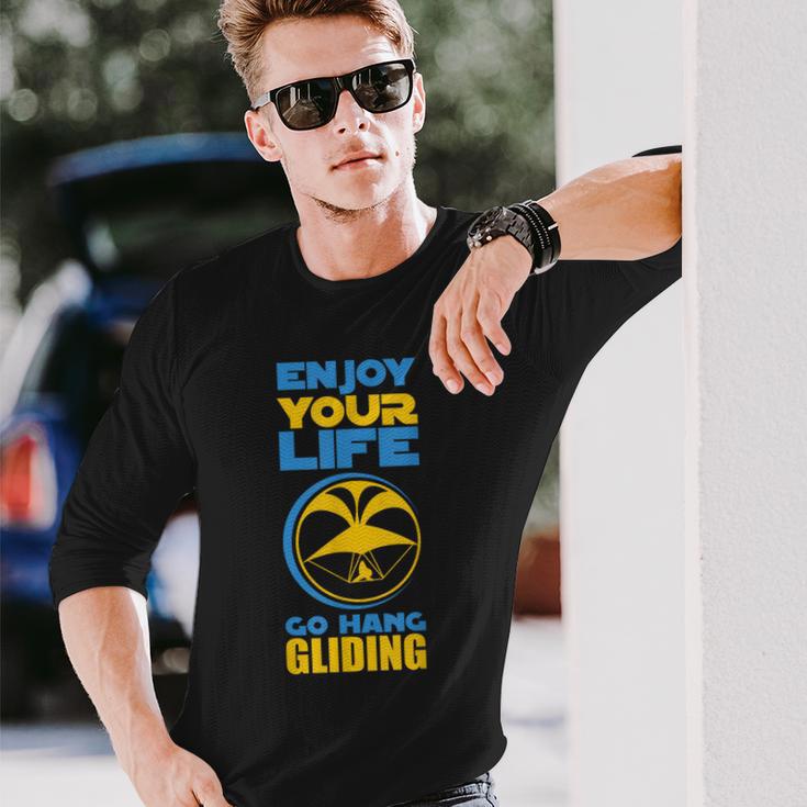 Enjoy Your Life Go Hang Gliding Hang Glider Long Sleeve T-Shirt Gifts for Him