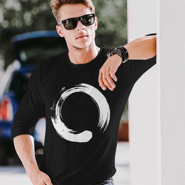 Enso Zen Circle Symbol Buddhism Buddha Meditation Yoga Long Sleeve T-Shirt Gifts for Him