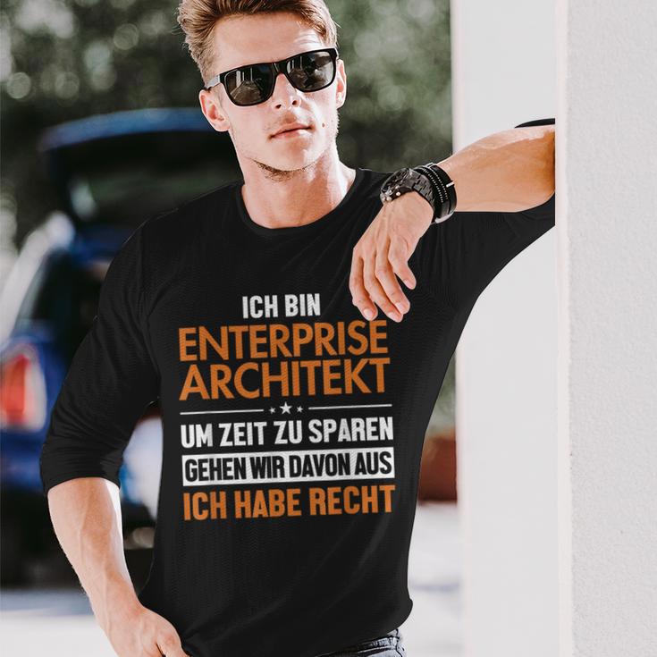 Enterprise Architekt Hat Immer Recht Enterprise Architect Langarmshirts Geschenke für Ihn