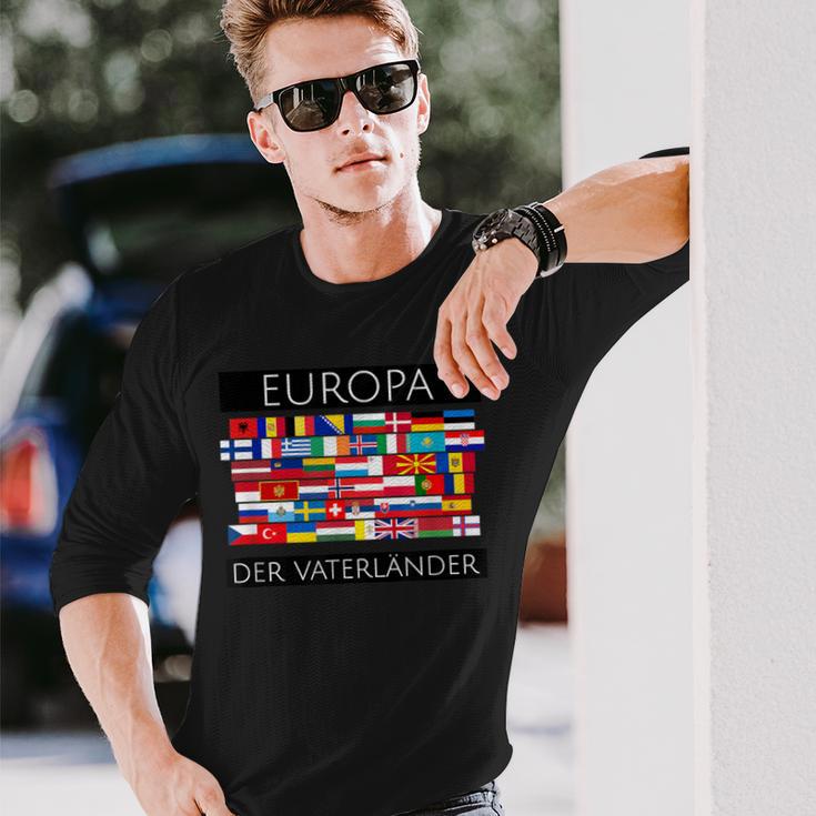 Europe Der Faterländer Anti-Eu Langarmshirts Geschenke für Ihn