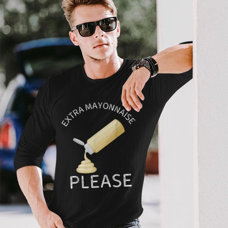 Extra Mayonnaise Please Vintage Food Lover Long Sleeve T-Shirt Gifts for Him