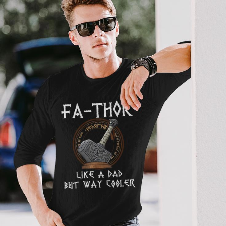 Fa-Thor Fathor Fathers Day Fathers Day Dad Father Long Sleeve T-Shirt Gifts for Him