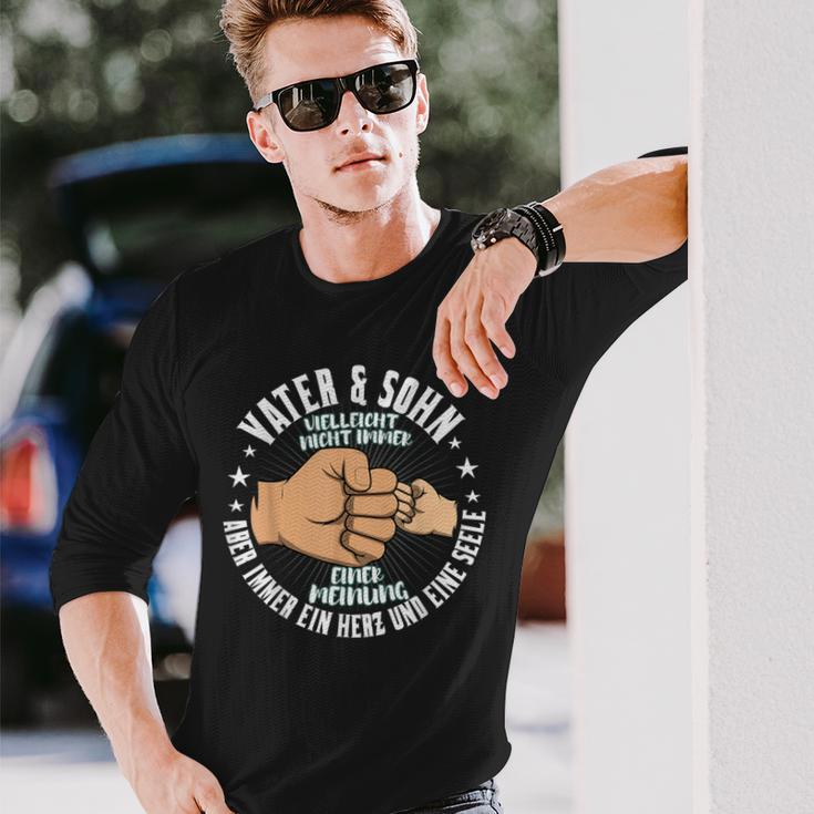 Father & Son Nicht Immer Einer Meinung Father's Day Langarmshirts Geschenke für Ihn