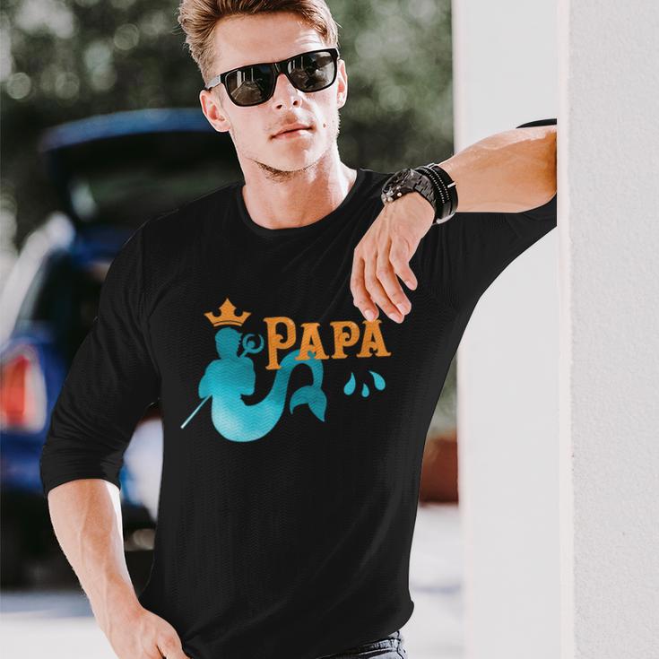 Fathers Beach Lifestyle Mermen Cool For Men Long Sleeve T-Shirt Gifts for Him