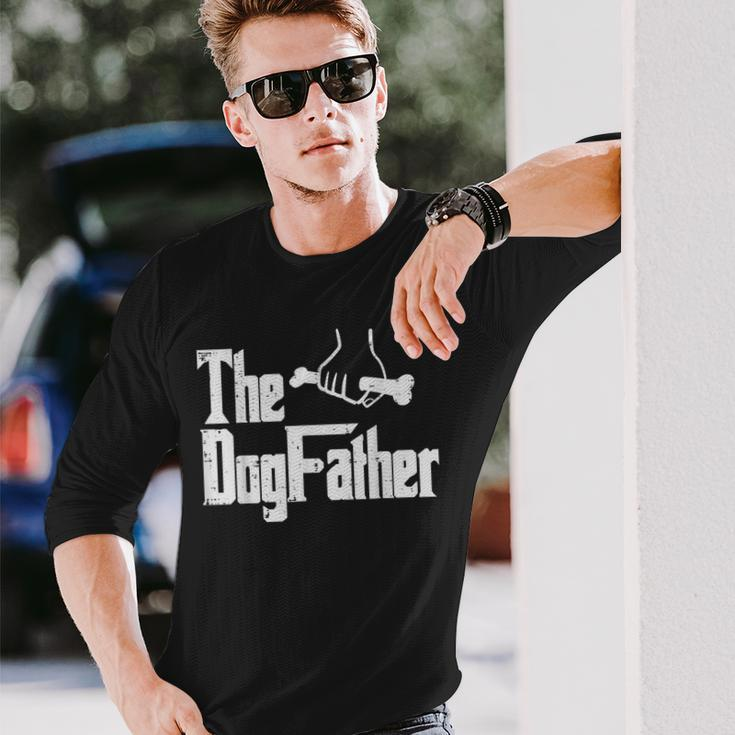 Fathers Day The Dog Father Movie Pun Fur Papa Dad Long Sleeve T-Shirt Gifts for Him