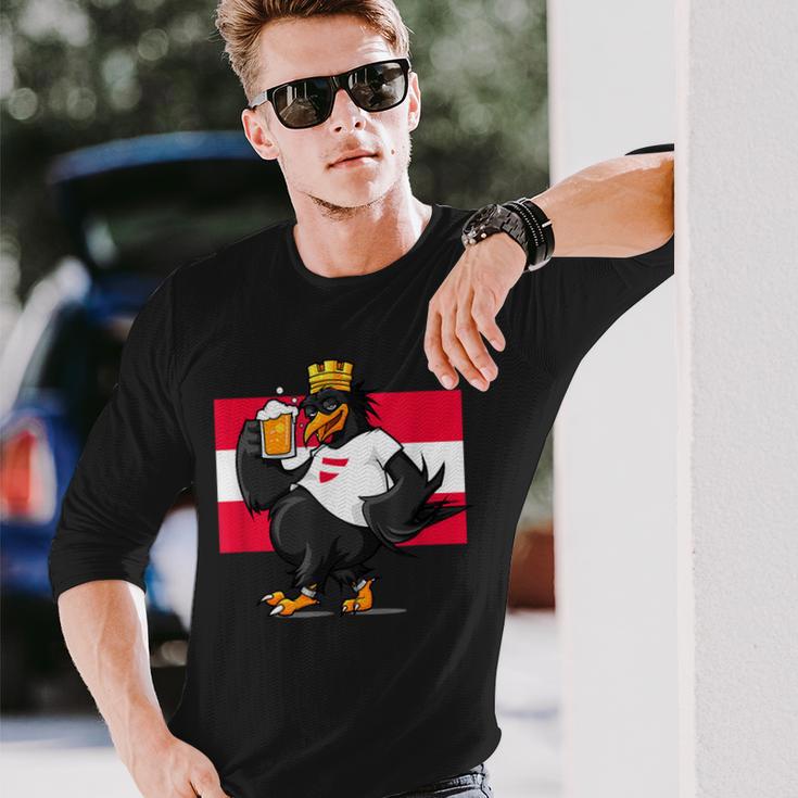 Federal Eagle Austria Besoffener Eagle Rauschkind Langarmshirts Geschenke für Ihn