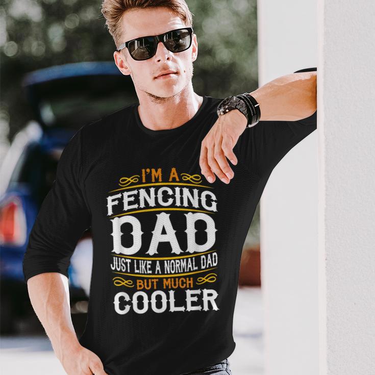 Fencing Dad I'm A Dad VintageF516 Long Sleeve T-Shirt Gifts for Him