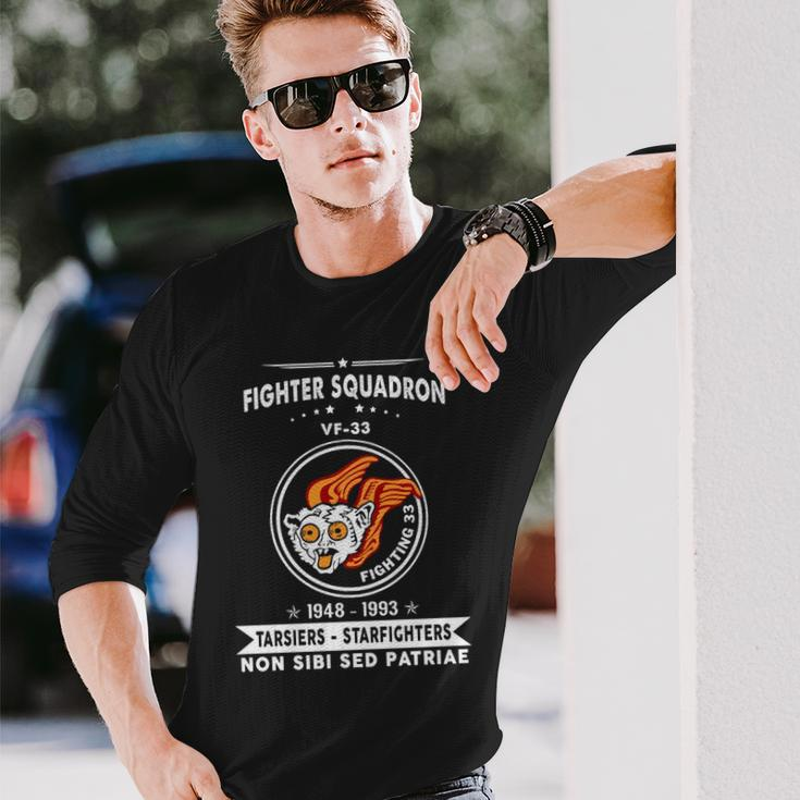 Fighter Squadron 33 Vf 33 Tarsiers Long Sleeve T-Shirt Gifts for Him