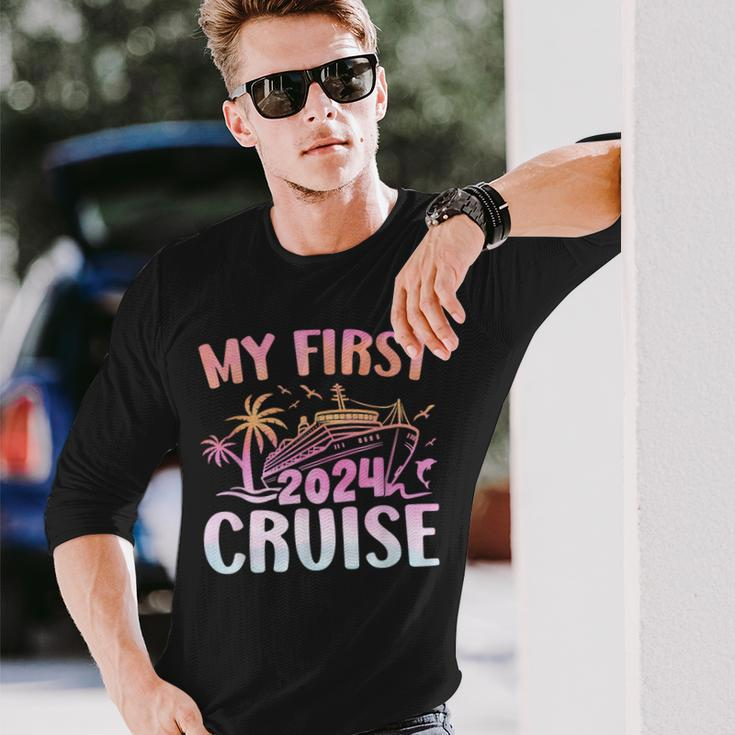 My First Cruise 2024 Vacation Matching Family Cruise Ship Long Sleeve T-Shirt Gifts for Him