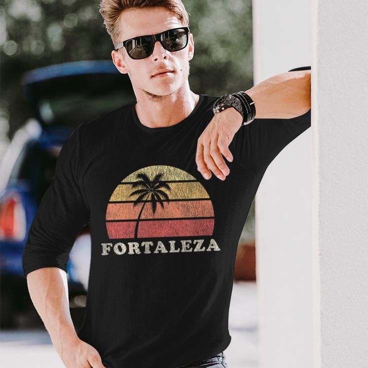 Fortaleza Vintage 70S Retro Throwback Long Sleeve T-Shirt Gifts for Him