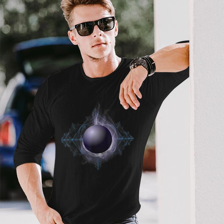 Fractal Energy Quantum Science BallZero Point Long Sleeve T-Shirt Gifts for Him