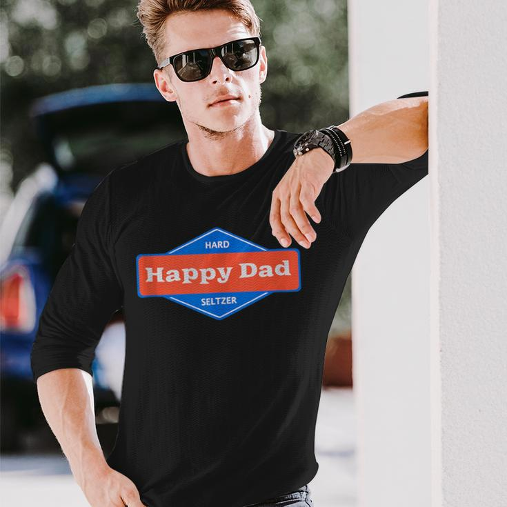 Fullsend Happy Dad Graphic Long Sleeve T-Shirt Gifts for Him