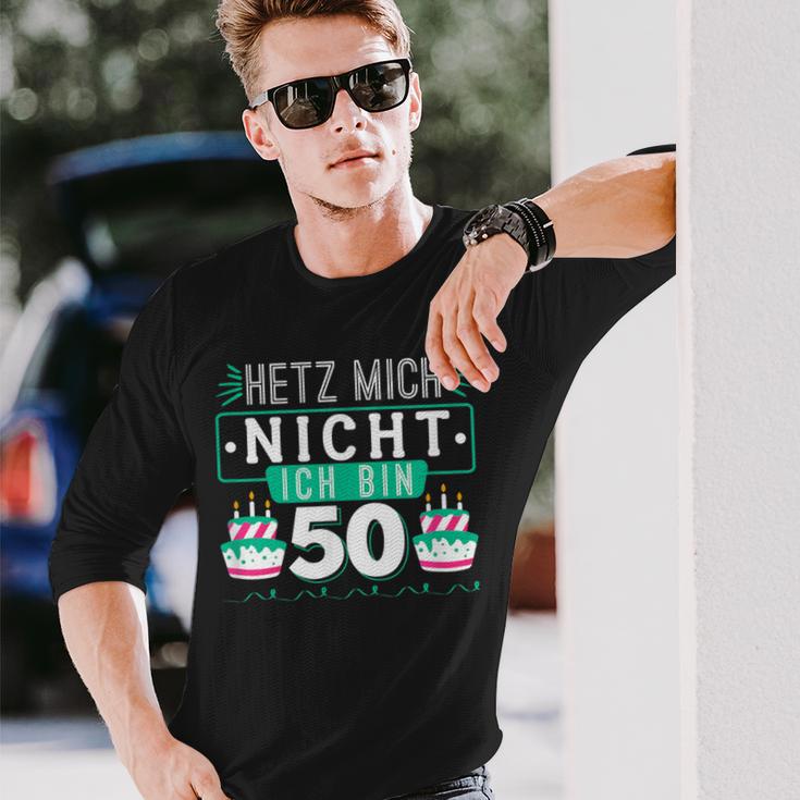 50Th Birthday Hetz Mich Nicht Ich Bin 50 Langarmshirts Geschenke für Ihn