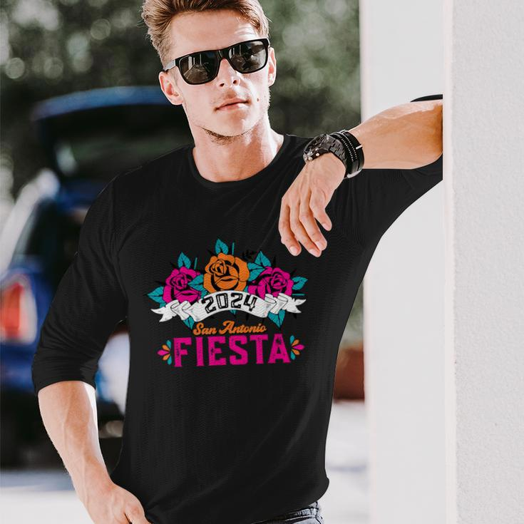 Cinco De Mayo Fiesta San Antonio 2024 Let's Fiesta Long Sleeve T-Shirt Gifts for Him