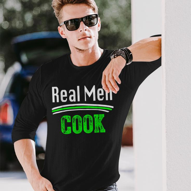 Cooking Real Cook For There Wives Long Sleeve T-Shirt Gifts for Him
