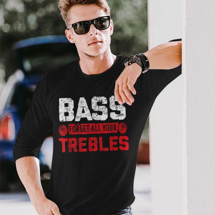 Customized Car Bass Sound Car Audio Car Stereo Long Sleeve T-Shirt Gifts for Him