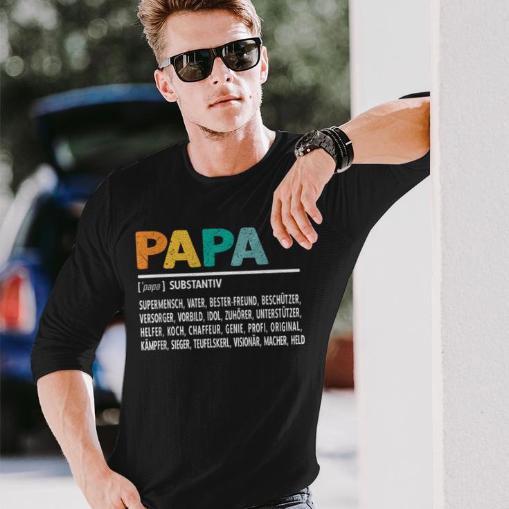 Definition Papa Besterater Der Welt S Langarmshirts Geschenke für Ihn