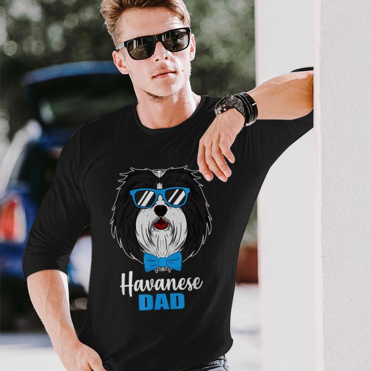 Dog Dad Havanese Dog Langarmshirts Geschenke für Ihn