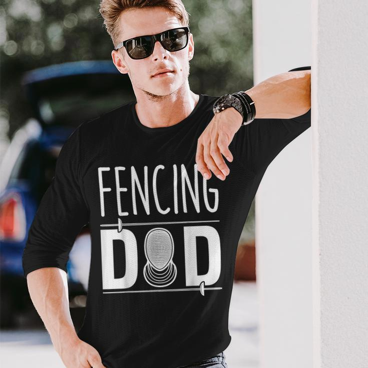 Fencing Father Fencing Dad Long Sleeve T-Shirt Gifts for Him