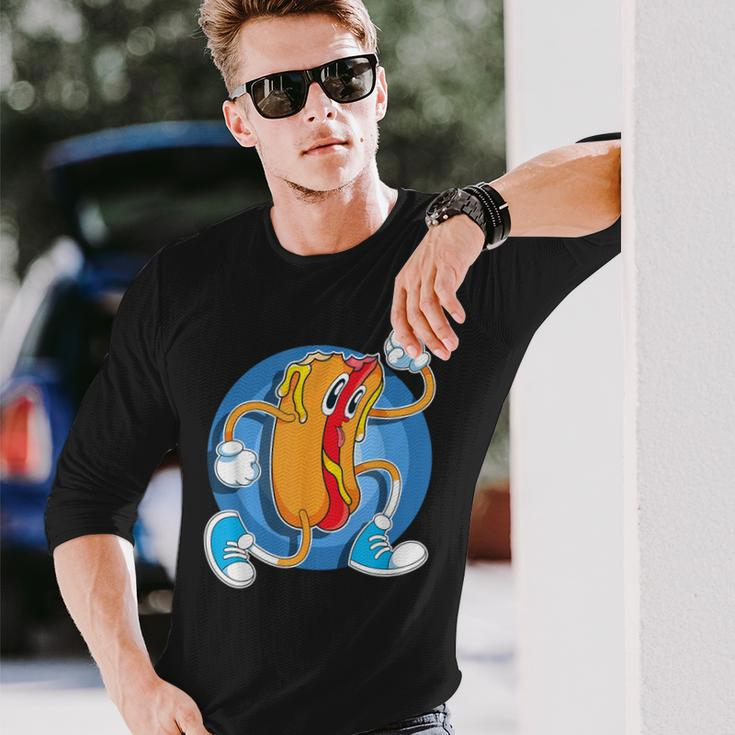 Foodie Hot Dog Lover Fast Food Franks Sausage Hotdog Long Sleeve T-Shirt Gifts for Him