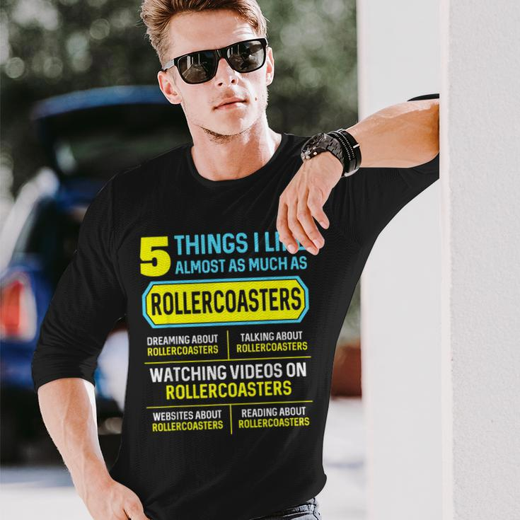 Hobby Roller Coaster 5 Things For Women Long Sleeve T-Shirt Gifts for Him
