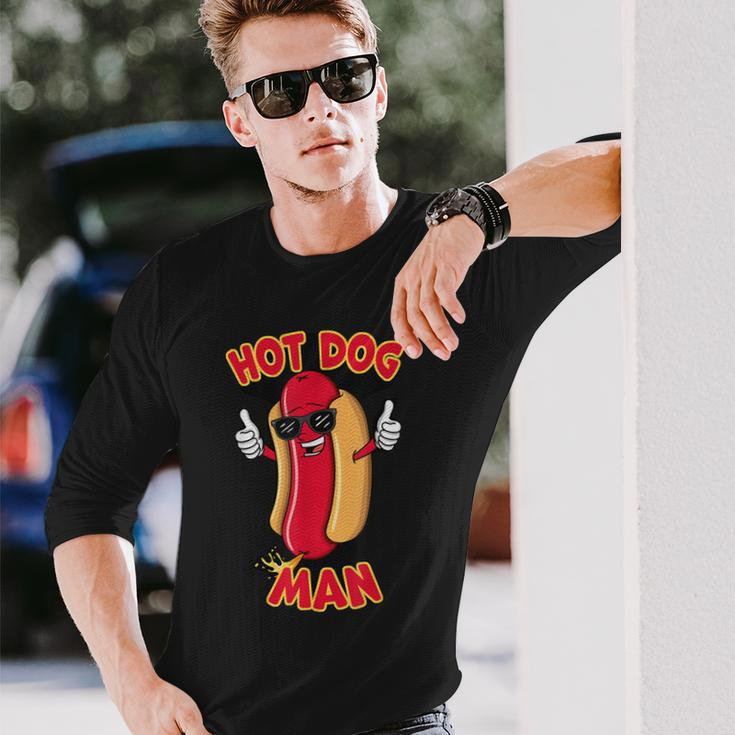 Hot Dog Maker Hot Dog Man Long Sleeve T-Shirt Gifts for Him