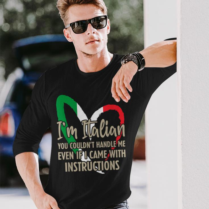 Italian Sayings Im Italian Long Sleeve T-Shirt Gifts for Him