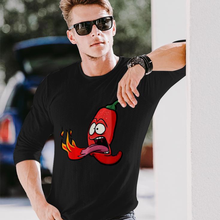 Red Hot Chili Jalapeno Long Sleeve T-Shirt - Thegiftio